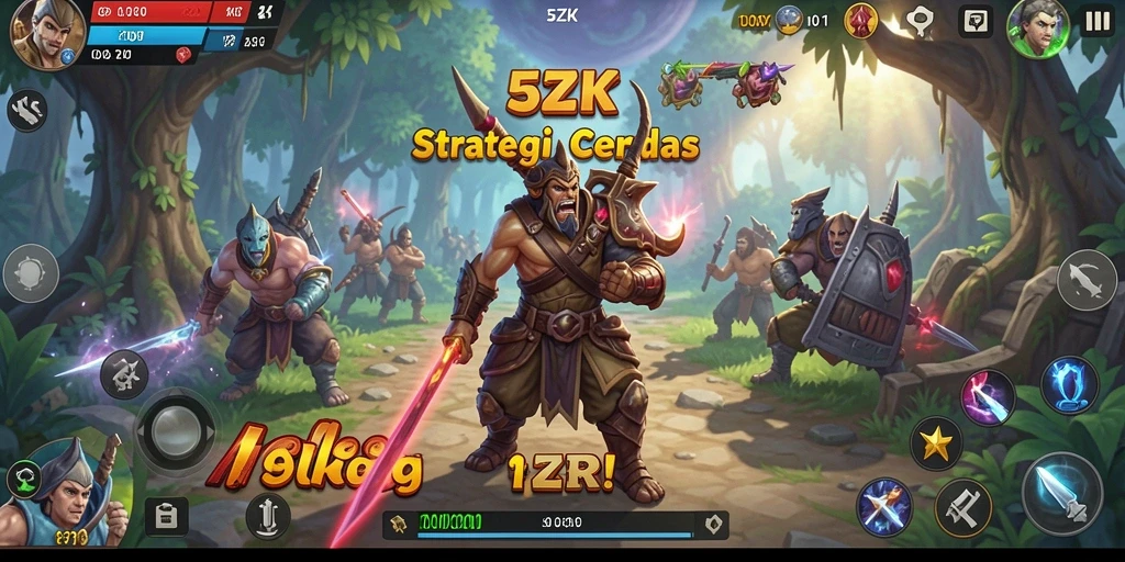 Gameplay strategis menegangkan di 5ZK.