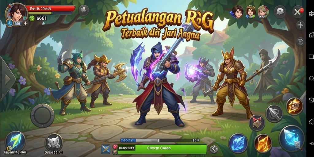 Screenshot menampilkan aksi mendebarkan dalam game ARPG.