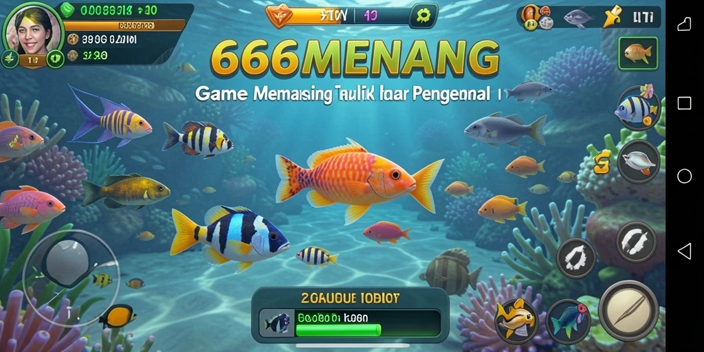 Screenshot gameplay 666MENANG dengan suasana memancing yang memukau.
