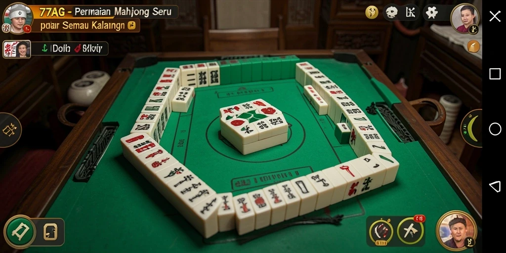 Gameplay seru Mahjong di 77AG dengan grafis menawan.