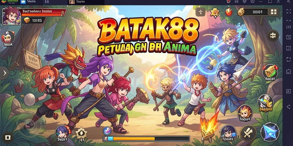 Tampilan gameplay menarik dari BATIK88 dengan karakter Anime yang hidup.