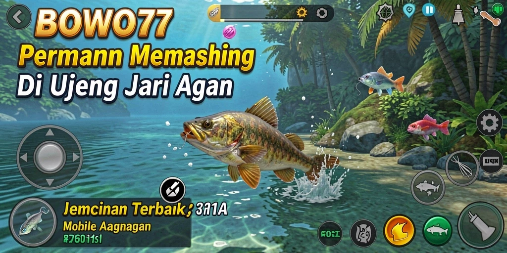 Gameplay BOWO77 yang menarik dan menantang di lokasi memancing.