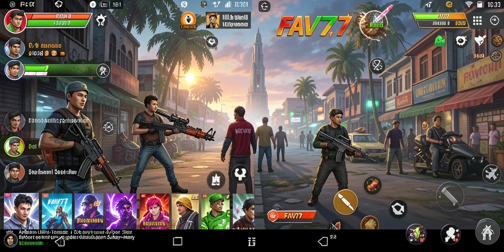 Tampilan antarmuka FAV77 yang sederhana dan informatif.