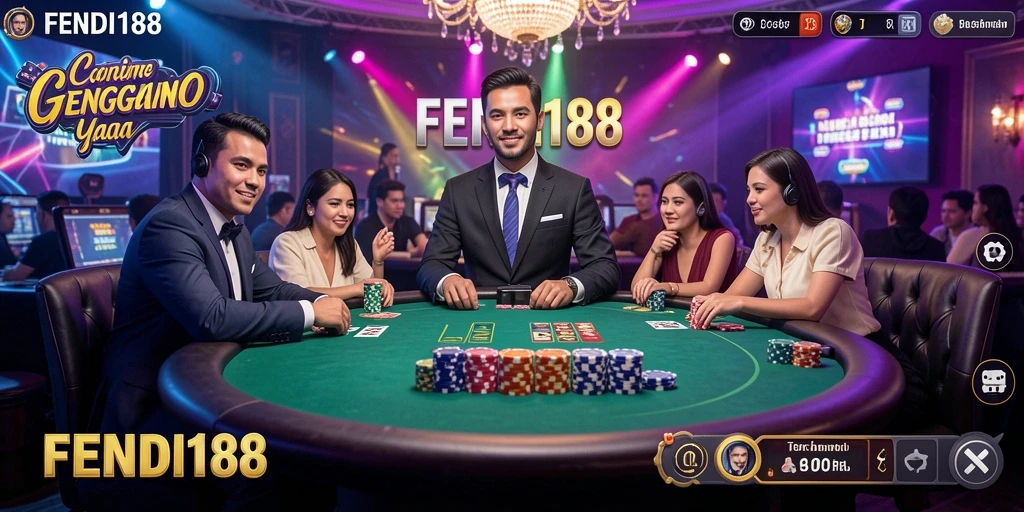 Tampilan gameplay FENDI188 yang nyata dan menarik di Live Casino.