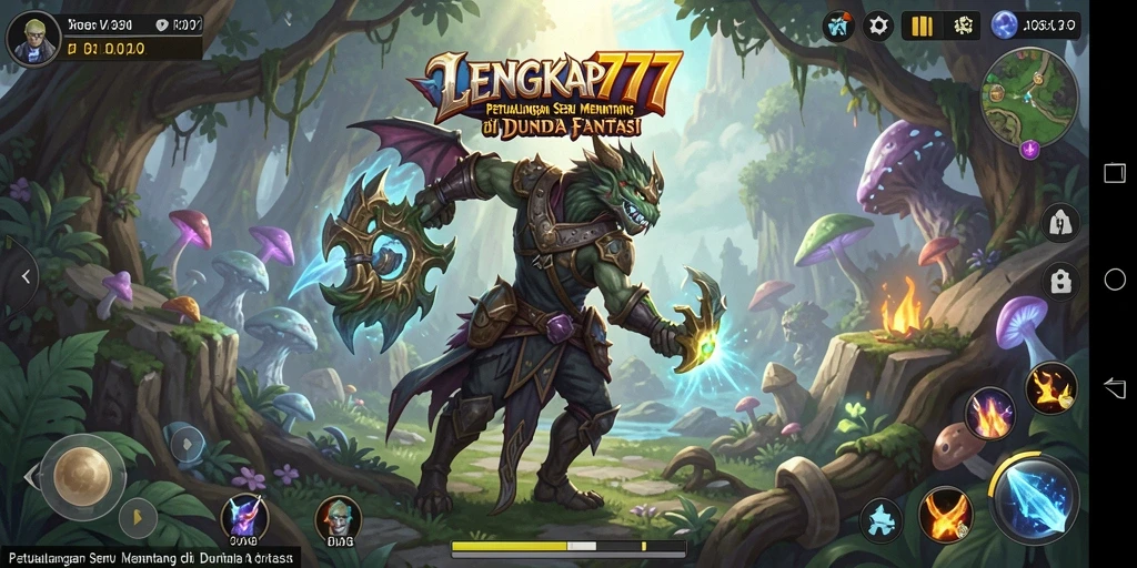 Tampilan gameplay LENGKAP777 yang seru dan menantang.