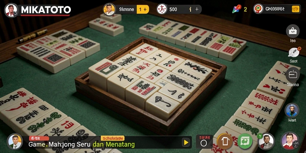 Gameplay MIKATOTO yang seru dalam permainan Mahjong.