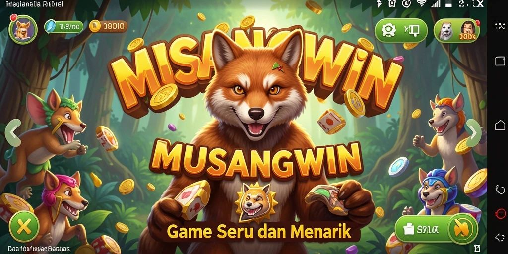 Tampilan menawan dari gameplay slot MUSANGWIN yang mendebarkan.