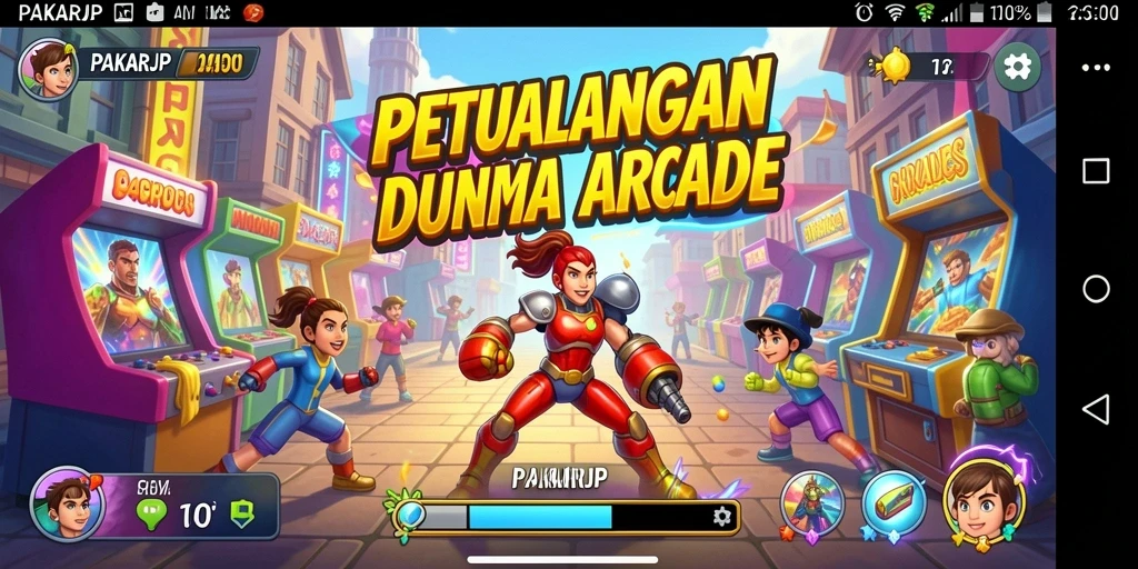 Tampilan gameplay seru di PAKARJP dengan karakter menarik.