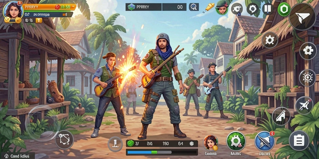 Tampilan gameplay <strong>PPRRYY</strong> yang menunjukkan interaksi sosial dan misi menarik.