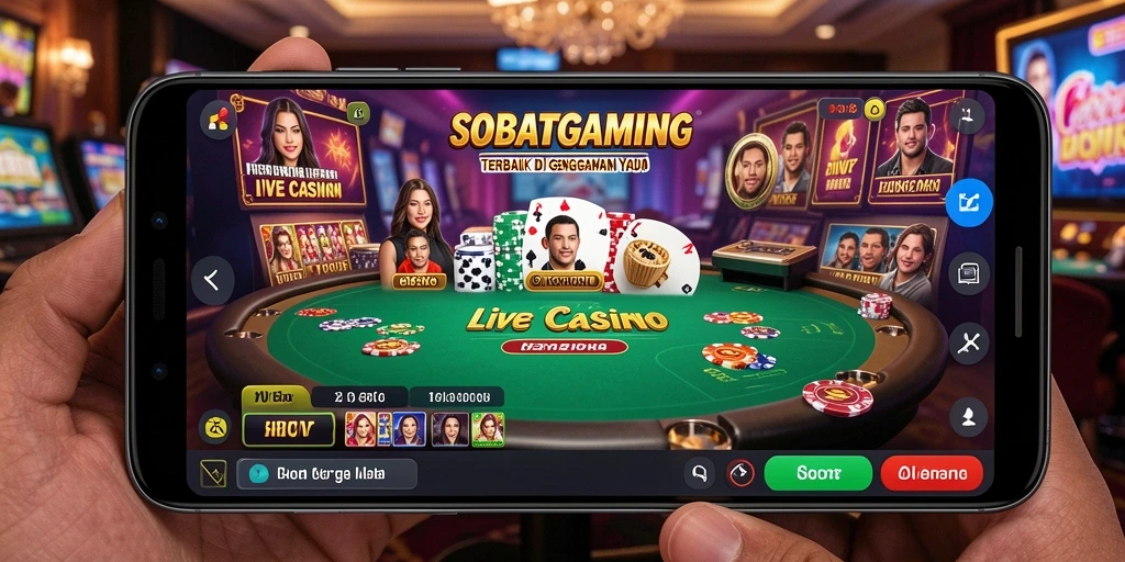 Gameplay Live Casino yang mendebarkan dan interaktif.