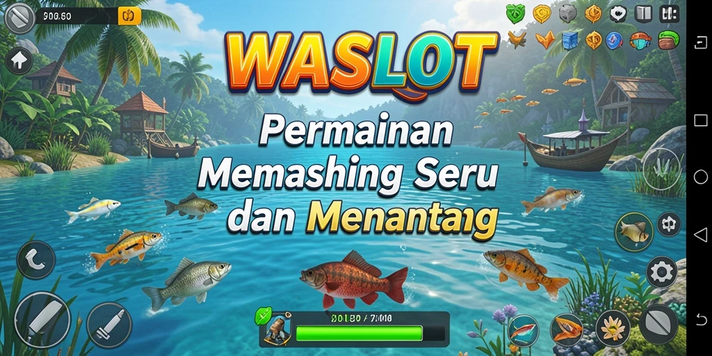 Screenshot gameplay WASLOT menampilkan suasana memancing yang menakjubkan.